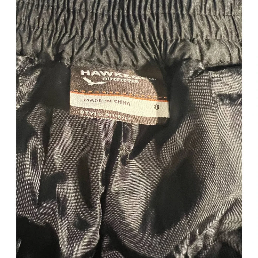 Hawke & Co - Black Snow Ski Pants Unisex Youth Size (8)